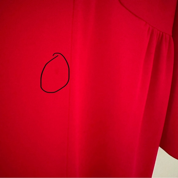 Vintage 1970's maxi evening gown ruched medium handmaids tale dress - Picture 10 of 11